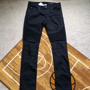 Black Biker jeans